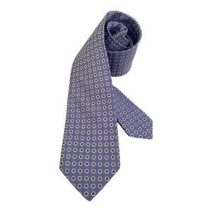 JZ RICHARDS Purple Geometric Luxury Silk Tie Made In Italy W: 3."5 EX COND